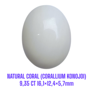 LOOSESTONE NATURAL CORAL MARJAN (CORALLIUM KONOJOI) 9,35 ct 16,1×12,4×5,7mm