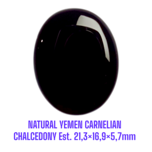 LOOSESTONE NATURAL YEMEN CARNELIAN CHALCEDONY (YAMAN KABDHI DAROJAH UWLA) Est. 21,3×16,9×5,7mm