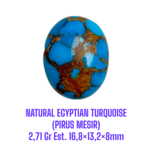 LOOSESTONE NATURAL EGYPTIAN TURQUOISE (PIRUS MESIR) 2,71 Gr Est. 16,8×13,2×8mm