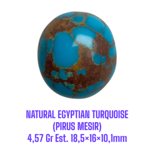 LOOSESTONE NATURAL EGYPTIAN TURQUOISE (PIRUS MESIR) 4,57 Gr Est. 18,5×16×10,1mm