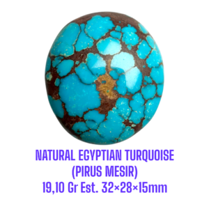 LOOSESTONE NATURAL EGYPTIAN TURQUOISE (PIRUS MESIR) 19,10 Gr Est. 32×28×15mm
