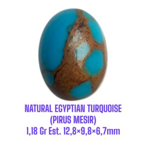 LOOSESTONE NATURAL EGYPTIAN TURQUOISE (PIRUS MESIR) 1,18 Gr Est. 12,8×9,8×6,7mm