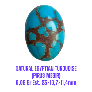 LOOSESTONE NATURAL EGYPTIAN TURQUOISE (PIRUS MESIR) 6,08 Gr Est. 23×16,7×11,4mm