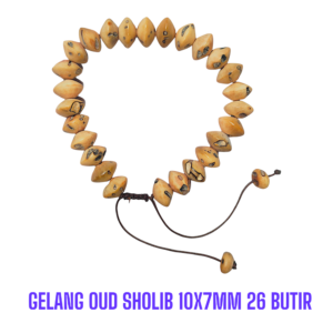 GELANG OUD SHOLIB 10X7MM 26 BUTIR