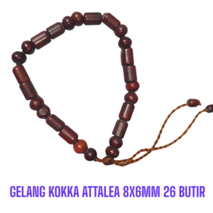 GELANG KOKKA ATTALEA 8X6MM 26 BUTIR