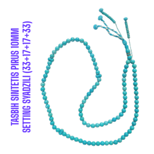 TASBIH SINTETIS PIRUS 10MM SETTING SYADZILI (33+17+17+33)