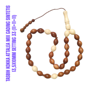 TASBIH KOKKA ATTALEA MIX GADING SINTETIS 13,5X10MM SETTING 33 (11+11+11)