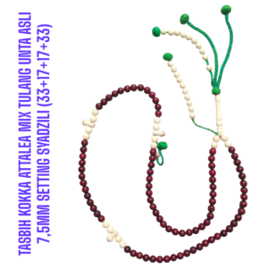 TASBIH KOKKA ATTALEA MIX TULANG UNTA ASLI 7,5MM SETTING SYADZILI (33+17+17+33)