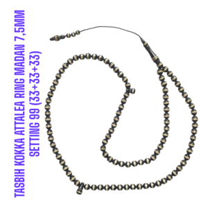 TASBIH KOKKA ATTALEA RING MADAN 7,5MM SETTING 99 (33+33+33)