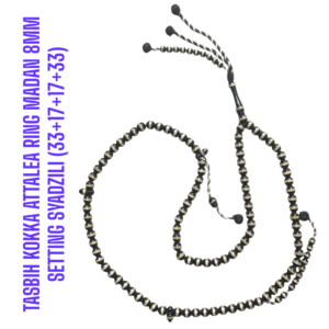 TASBIH KOKKA ATTALEA RING MADAN 8MM SETTING SYADZILI (33+17+17+33)