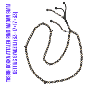 TASBIH KOKKA ATTALEA RING MADAN 9MM SETTING SYADZILI (33+17+17+33)