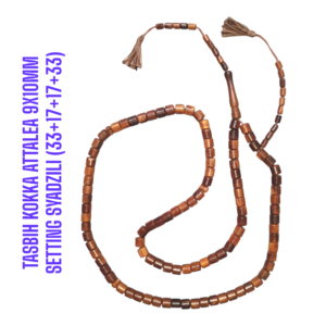 TASBIH KOKKA ATTALEA 9X10MM
SETTING SYADZILI (33+17+17+33)
