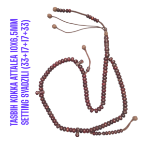 TASBIH KOKKA ATTALEA 10X6,5MM SETTING SYADZILI (33+17+17+33)