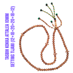 TASBIH KOKKA ATTALEA 10MM SETTING TIJANI (12+18+20+20+18+12)