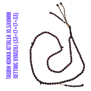 TASBIH KOKKA ATTALEA 10,5X8MM SETTING SYADZILI (33+17+17+33)