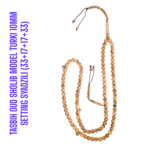 TASBIH OUD SHOLIB MESIR MODEL TURKI 10MM SETTING SYADZILI (33+17+17+33)