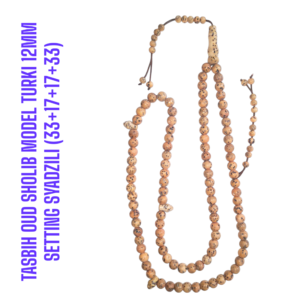 TASBIH OUD SHOLIB MESIR MODEL TURKI 12MM SETTING SYADZILI (33+17+17+33)