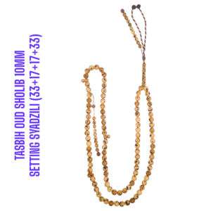 TASBIH OUD SHOLIB MESIR 10MM SETTING SYADZILI (33+17+17+33)
