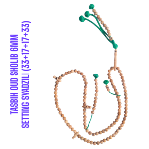 TASBIH OUD SHOLIB MESIR 6MM SETTING SYADZILI (33+17+17+33)