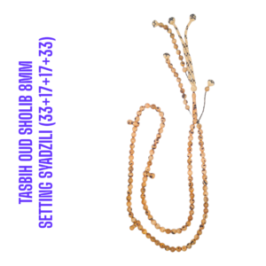 TASBIH OUD SHOLIB MESIR 8MM SETTING SYADZILI (33+17+17+33)