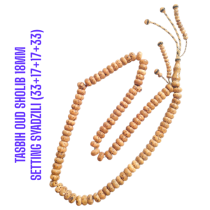 TASBIH OUD SHOLIB MESIR 18MM SETTING SYADZILI (33+17+17+33)
