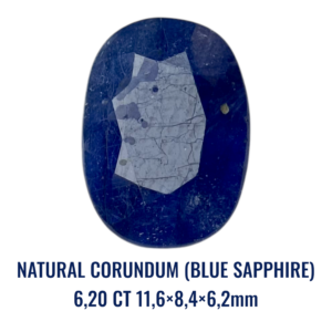 NATURAL CORUNDUM (BLUE SAPPHIRE) 6,20 CT 11,6×8,4×6,2mm