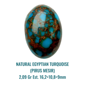 LOOSESTONE NATURAL EGYPTIAN TURQUOISE (PIRUS MESIR) 2,09 Gr Est. 16,2×10,8×9mm