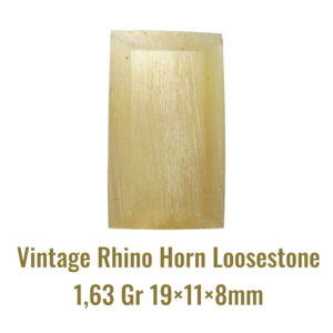 VINTAGE RHINO HORN LOOSESTONE 1,63 Gr 19×11×8mm