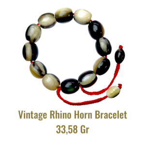 VINTAGE RHINO HORN BRACELET 33,58 Gr