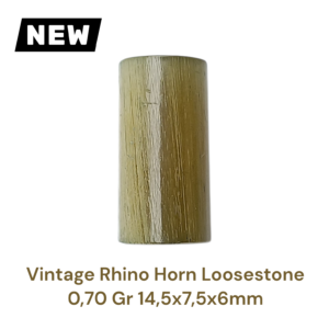 VINTAGE RHINO HORN LOOSESTONE 0,70 Gr 14,5×7,5×6mm