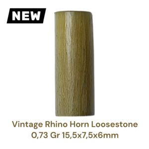 VINTAGE RHINO HORN LOOSESTONE 0,73 Gr 15,5×7,5×6mm