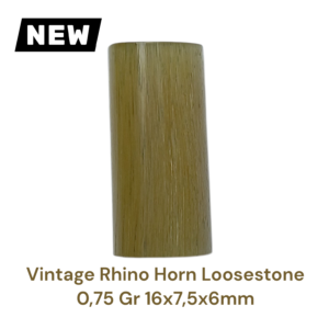 VINTAGE RHINO HORN LOOSESTONE 0,75 Gr 16×7,5×6mm
