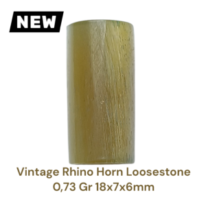 VINTAGE RHINO HORN LOOSESTONE 0,73 Gr 18×7×6mm