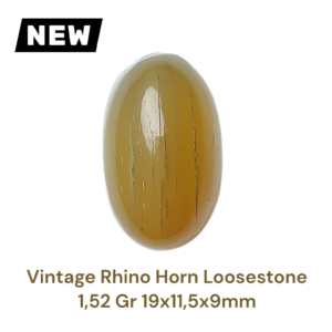VINTAGE RHINO HORN LOOSESTONE 1,52 Gr 19×11,5×9mm