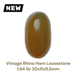 VINTAGE RHINO HORN LOOSESTONE 1,64 Gr 20×11×9,5mm