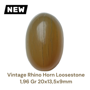 VINTAGE RHINO HORN LOOSESTONE 1,96 Gr 20×13,5×9mm