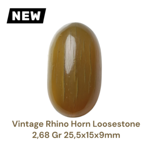 VINTAGE RHINO HORN LOOSESTONE 2,68 Gr 25,5×15×9mm