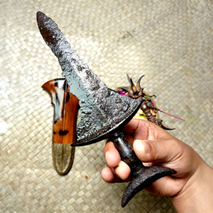 Prototype Keris Kadga Sepang Pamor Keleng Temuan Sungai Musi Tangguh Era Kabudhan Warangka Sandang Walikat Timoho Sangat Langka Bersertifikat